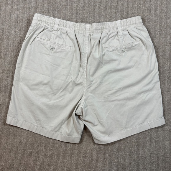 J.Crew Light Beige Cotton 6" Dock Shorts Men's Sz Large NWT - Picture 2 of 6